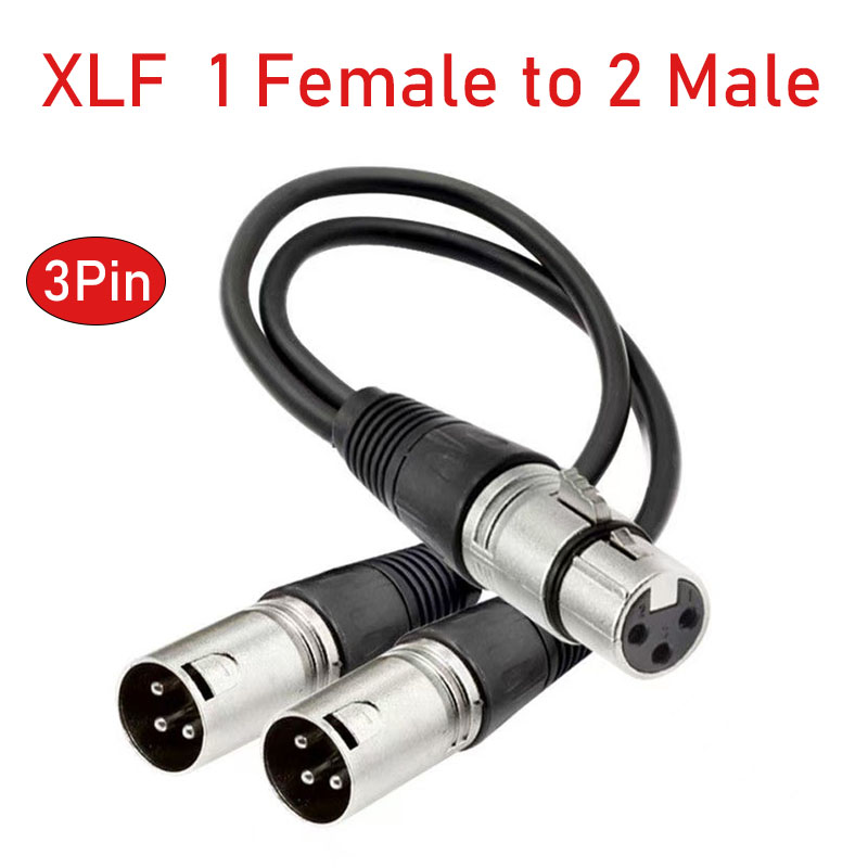 Audio Splitter Y - Kabel rozdzielający XLR 3-pin żeński na