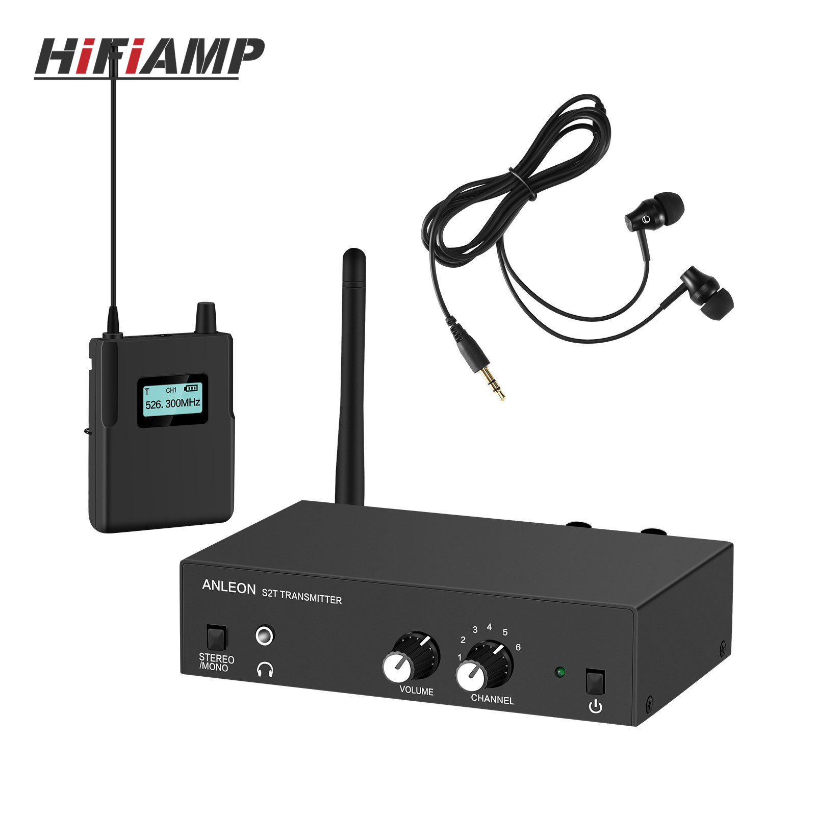 In Ear Monitor Iem - ANLEON S2 526-535MHz/561-568MHz/670-680MHz Bezprzewodowy system monitoringu