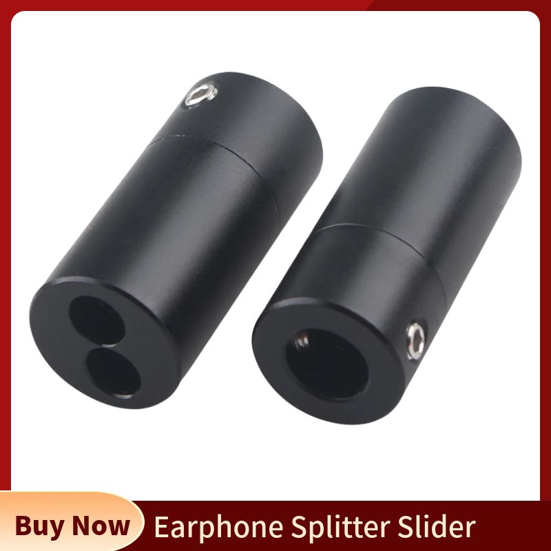 Audio Splitter Y - Rozdzielacz słuchawek suwak DIY złącze RCA