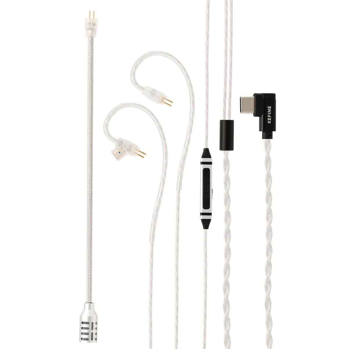 Usb C Earphone - Kabel do słuchawek przewodowych HiFi Kefine