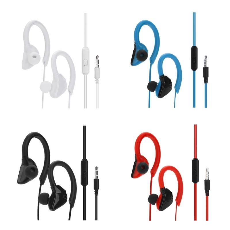 Wired Earphone Mic - Sportowe przewodowe słuchawki douszne z kontrolą