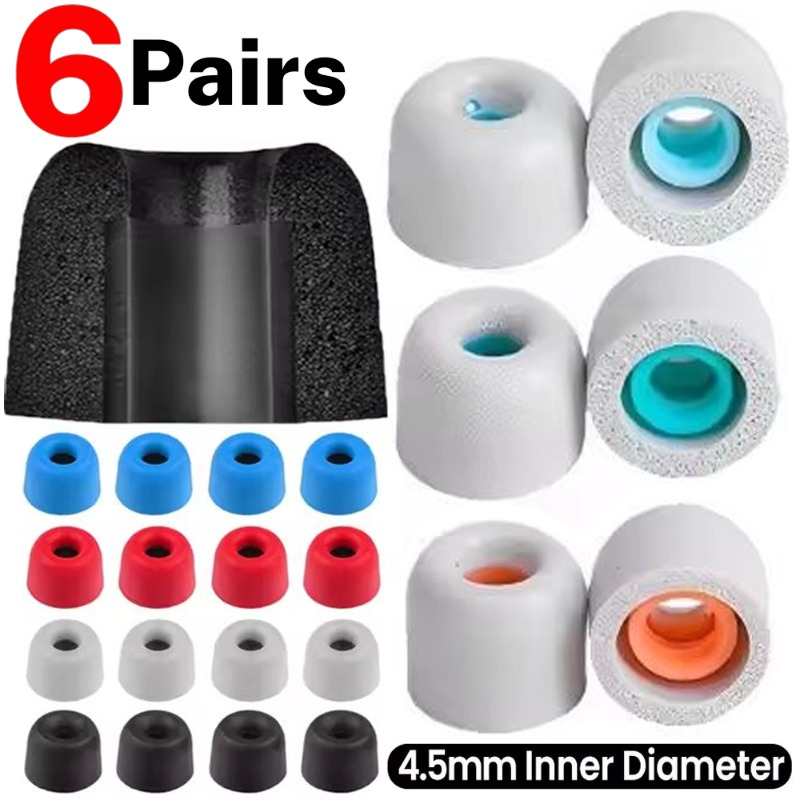 6/1 Pary Miękkich Gąbek Pianko – Earphone Foam Tip recenzja i cena