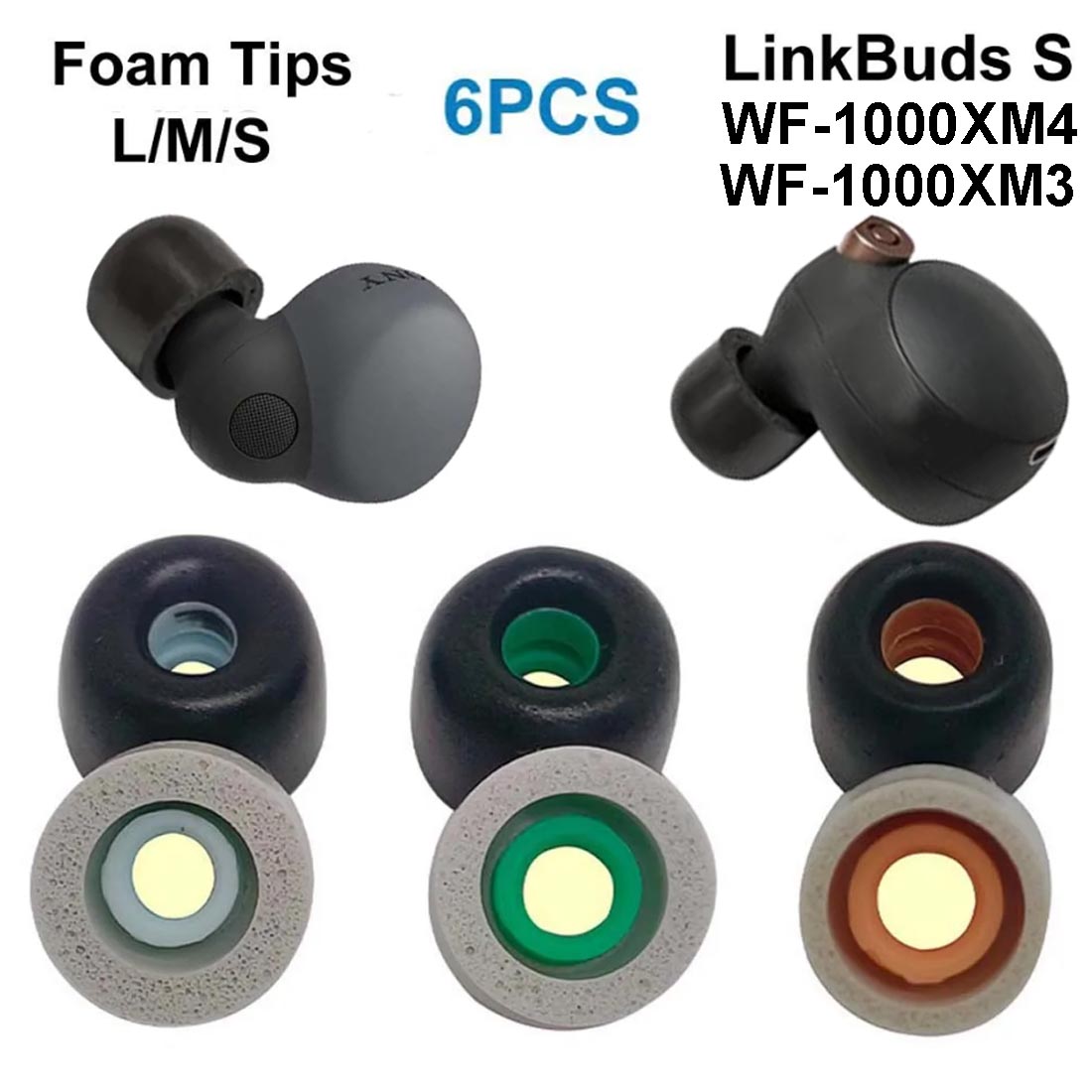 Wymienne wkładki douszne z pia – Earphone Foam Tip recenzja i cena