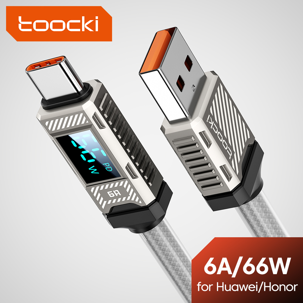 Kabel USB-C Toocki PD 66W 6A z – Usb C Earphone recenzja i cena