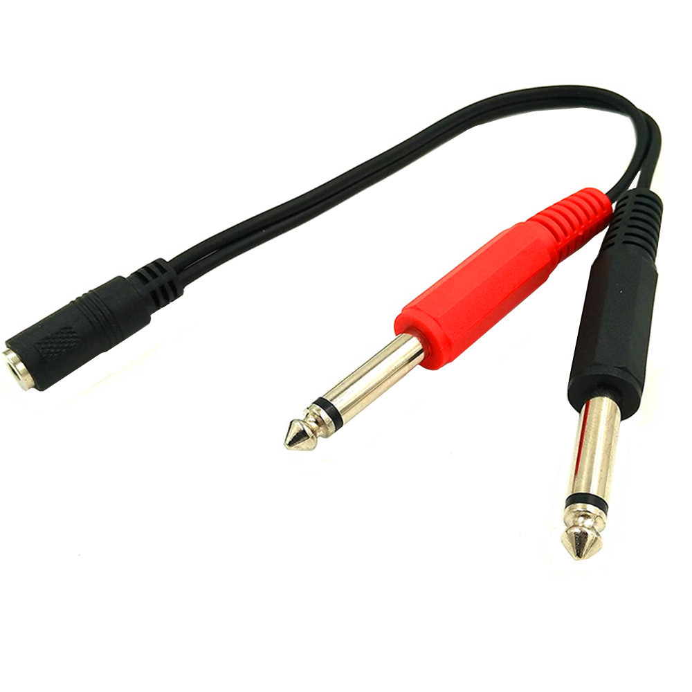 Kabel adapter 6,35 mm męski na – Audio Splitter Y recenzja i cena
