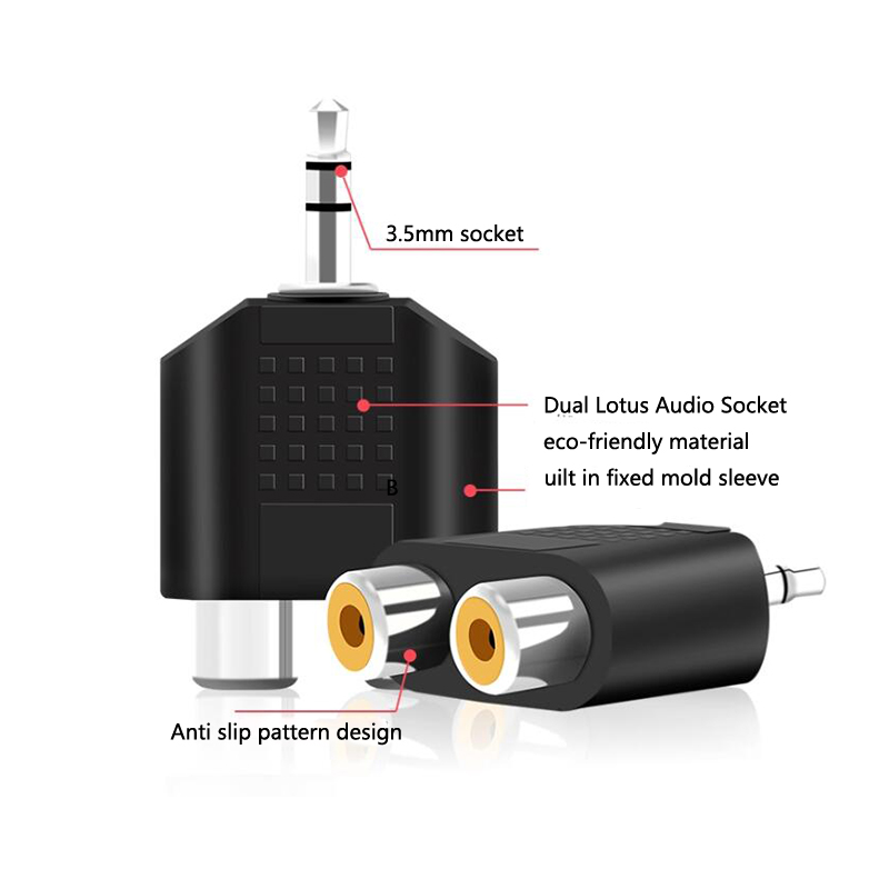 1/2/4 szt. Adapter kabla audio – Earphone Splitter Jack recenzja i cena