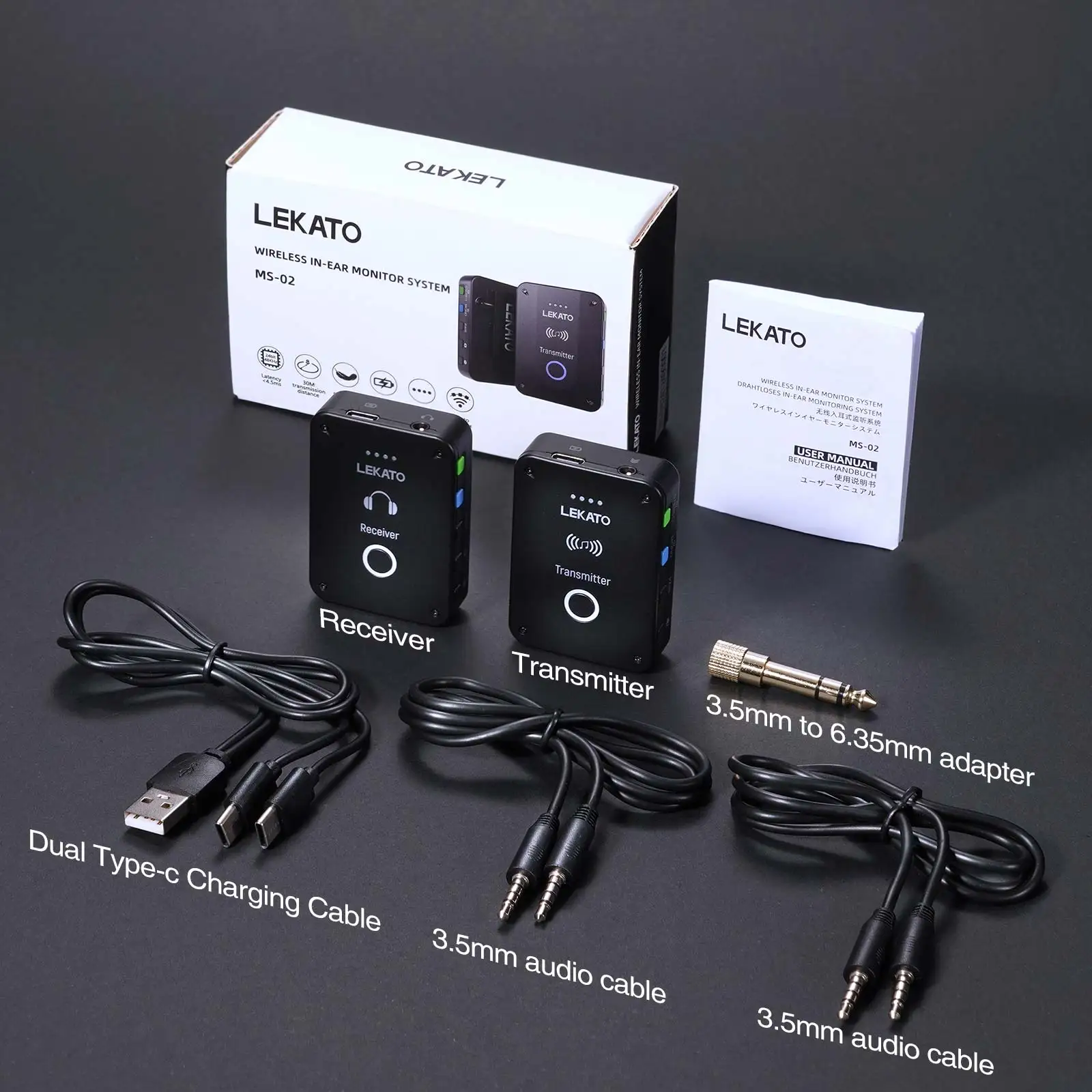 Lekato Ms-02 Bezprzewodowy sys – In Ear Monitor Iem recenzja i cena