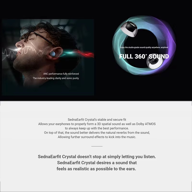 AZLA SednaEarfit Crystal Earti – Wireless Earbuds Tws recenzja i cena