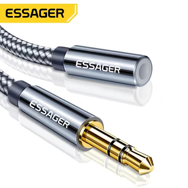 Przedłużacz audio Essager 3.5m – Earphone Splitter Jack recenzja i cena