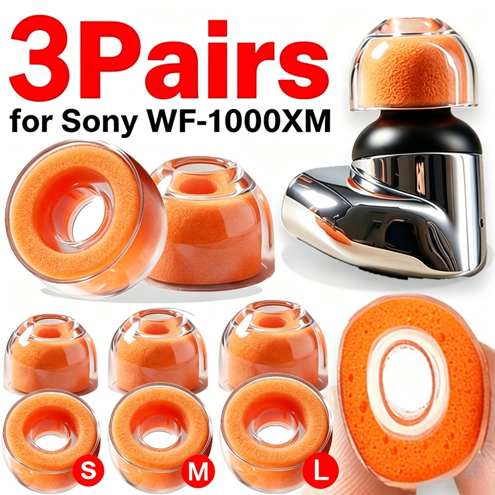 1-3 Pary Wymienne Nakładki z P – Earphone Foam Tip recenzja i cena