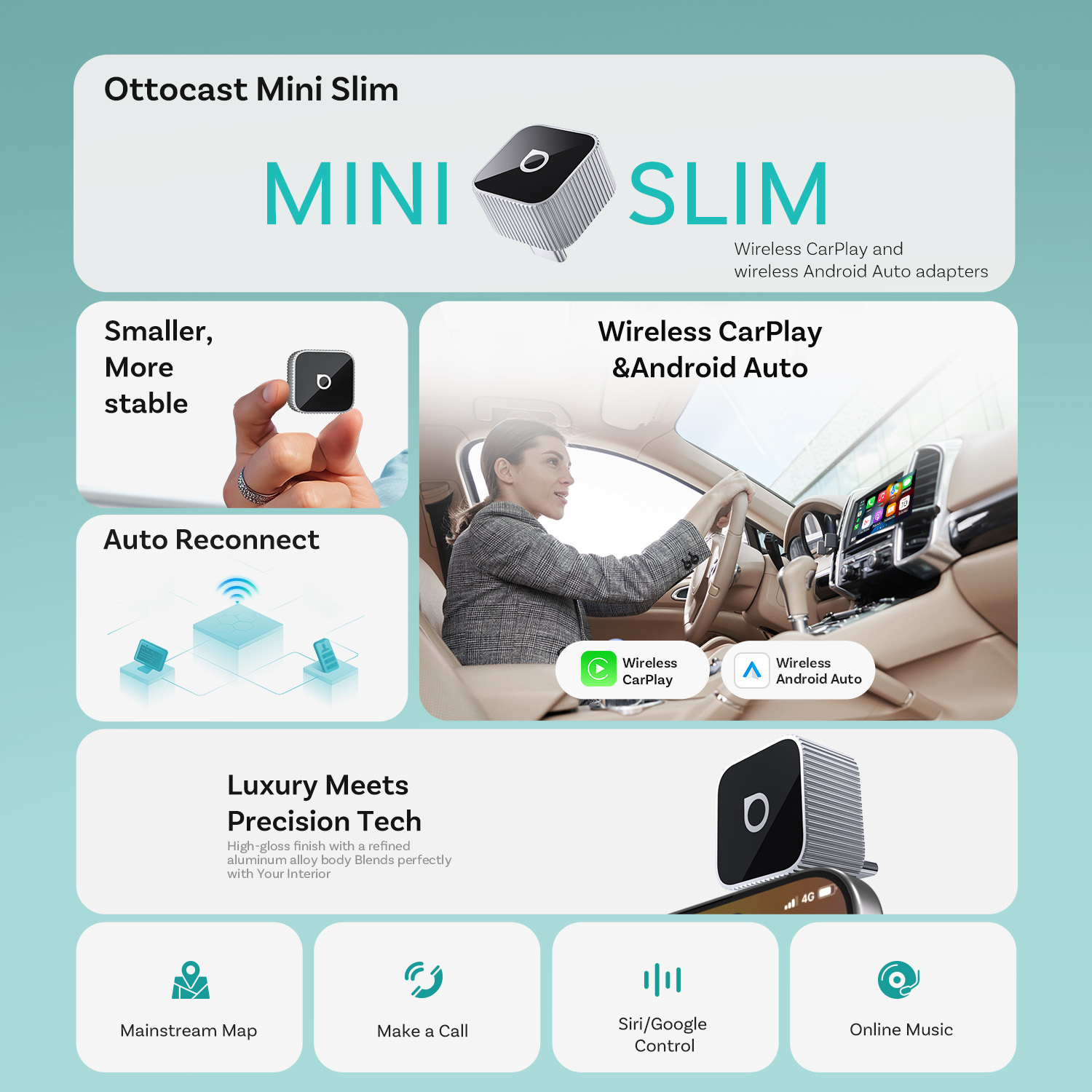 Ottocast Mini Slim Bezprzewodo – Bluetooth Adapter Receiver recenzja i cena